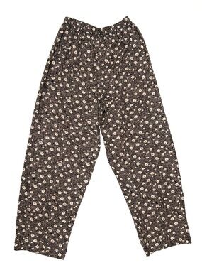 Vintage California Influence Floral Pant Women’s‎ Medium Elastic Waist Pull On